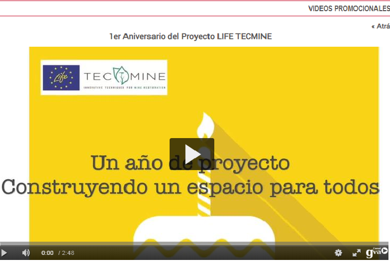 Altres notícies relacionades: 1er Aniversari del Proyecto LIFE TECMINE